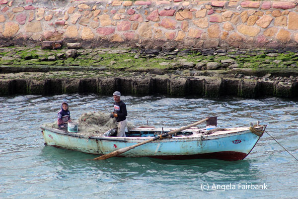 mend in fishing boat