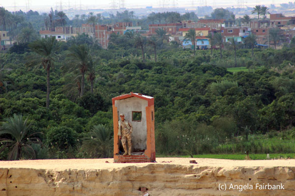 soldier in guard box