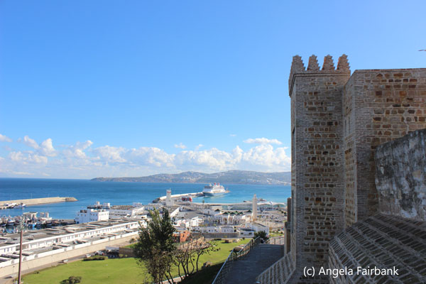 view of the Gilbraltar Straits from the Medina