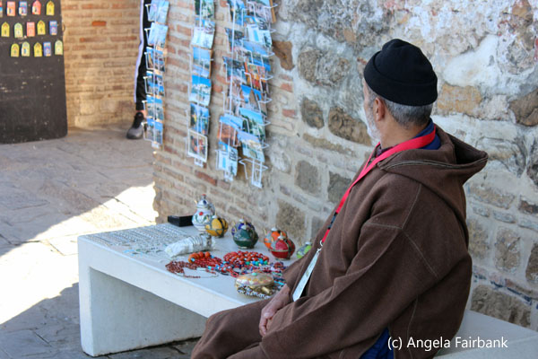 vendor with wares