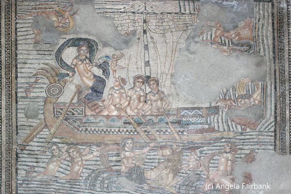 ancient Roman floor in museum